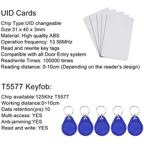 OBO Hands - RFID NFC USB Card Copier with 10 Frequencies & 10 Writable Tags