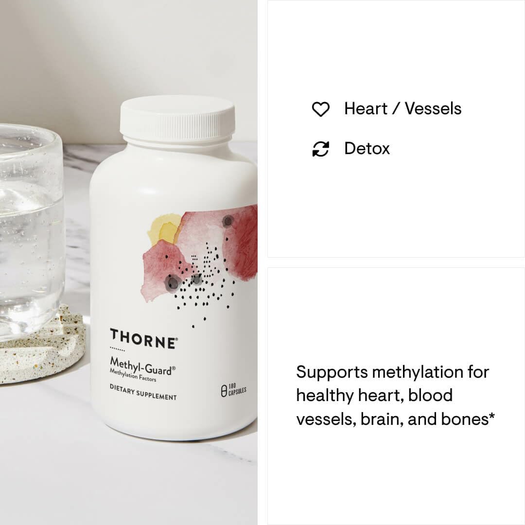 THORNE Methyl-Guard - Methylation Support Supplement* with Folate and Vitamin B12-180 Capsules - Medaid International