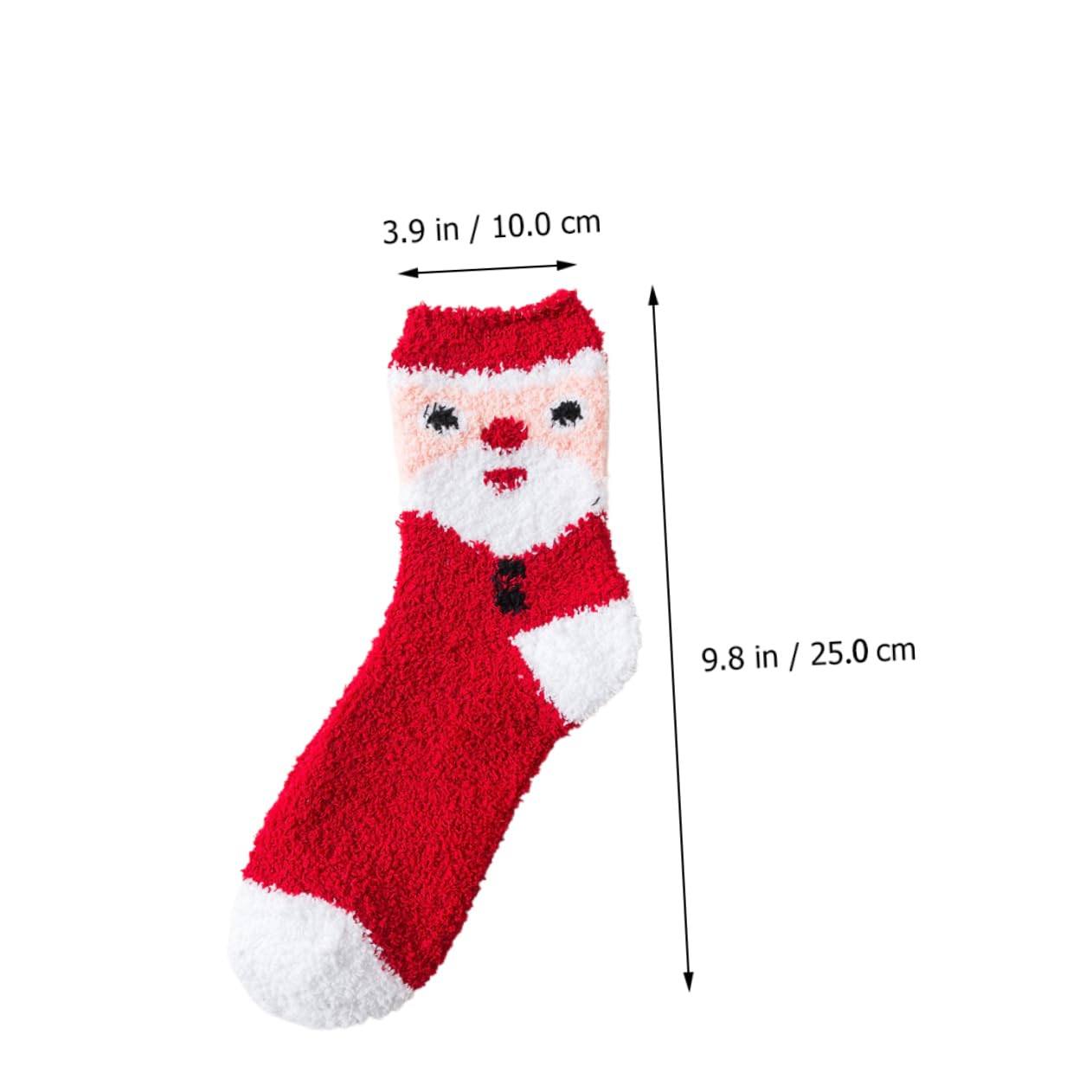 6Pairs Christmas Socks Mid-calf Warm Socks Thickened Fleece Winter Stockings with Cute Cartoon Design for Festive Atmosphere - Medaid International