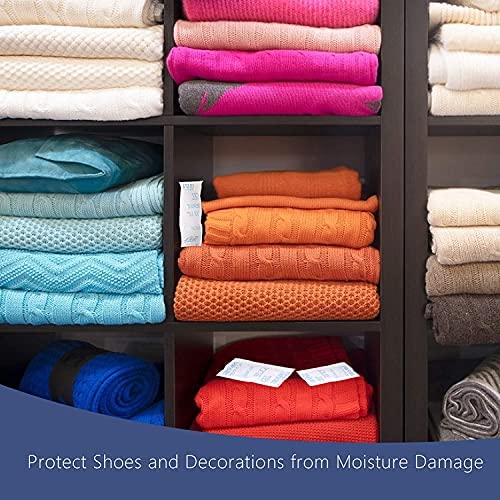 55 Pcs 5 Gram Silica Gel Packs, Transparent Desiccant, Desiccant Packets for Storage, Moisture Packs for Spices Jewelry Shoes Boxes Electronics Storage - Medaid International
