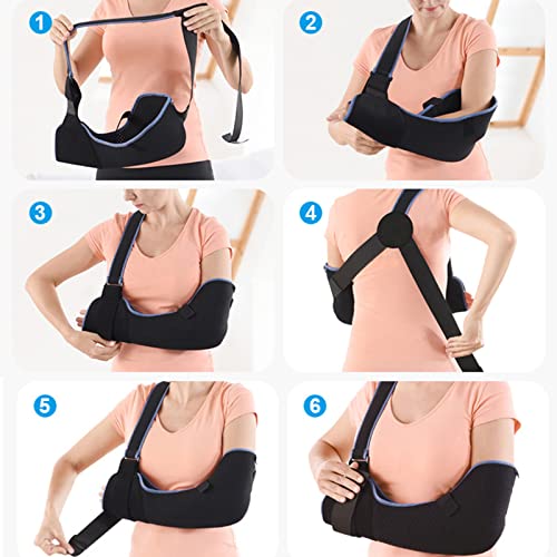 Zjdydy - Comfortable Arm Sling for Shoulder Support, Adjustable, Left/Right Use