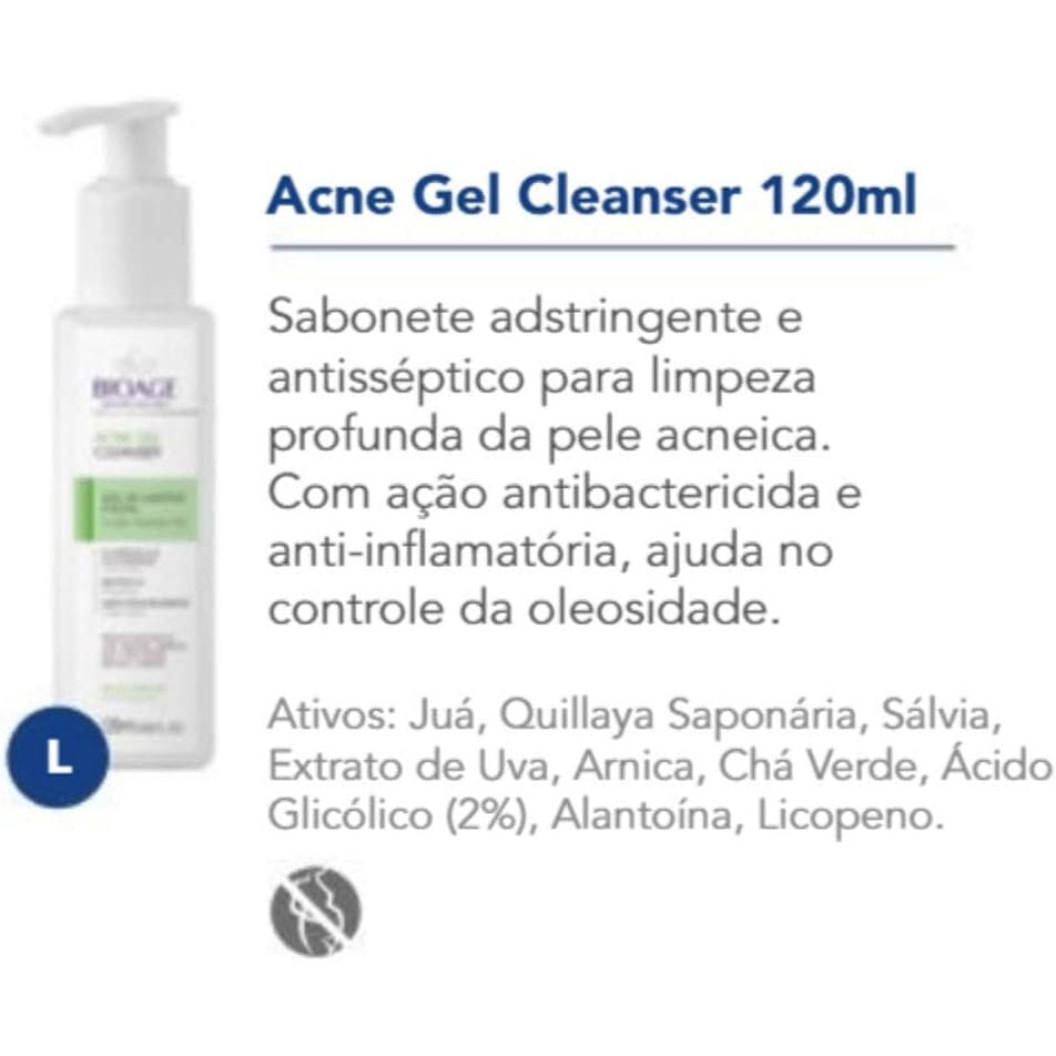 Bioage Bio-Acne Solution Cleanser - 120ml - Medaid International