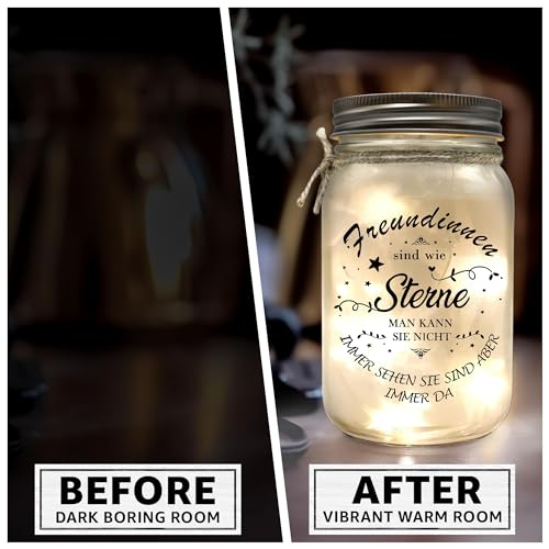 Charfia - LED Light Bottle with Inspirational Saying, Perfect Gift for Wife or Girlfriend