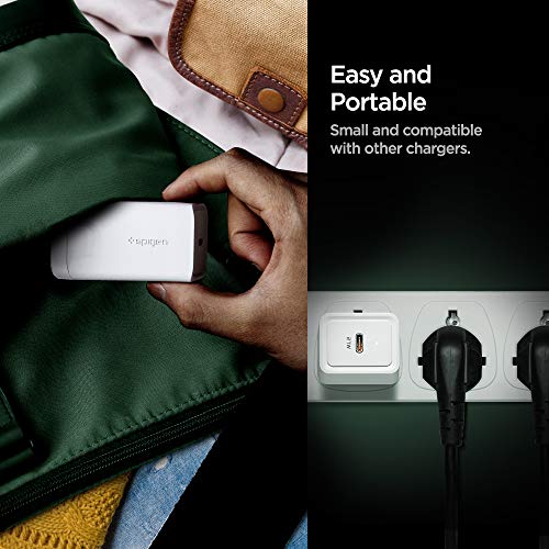 Spigen - 27W PD USB C Charger for Fast Charging, Compatible with iPhone & Galaxy