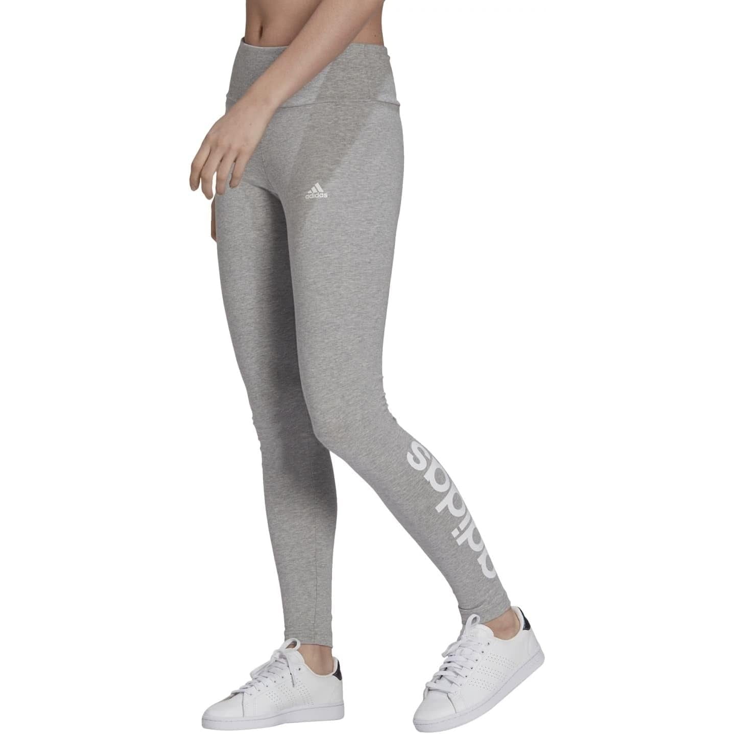 adidas womens ESSENTIALS HIGH-WAISTED LOGO LEGGINGS Tights - Medaid