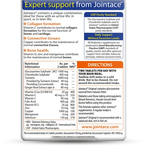Vitabiotics Jointace Glucosamine & Chondroitin 30 Tablets - Medaid International