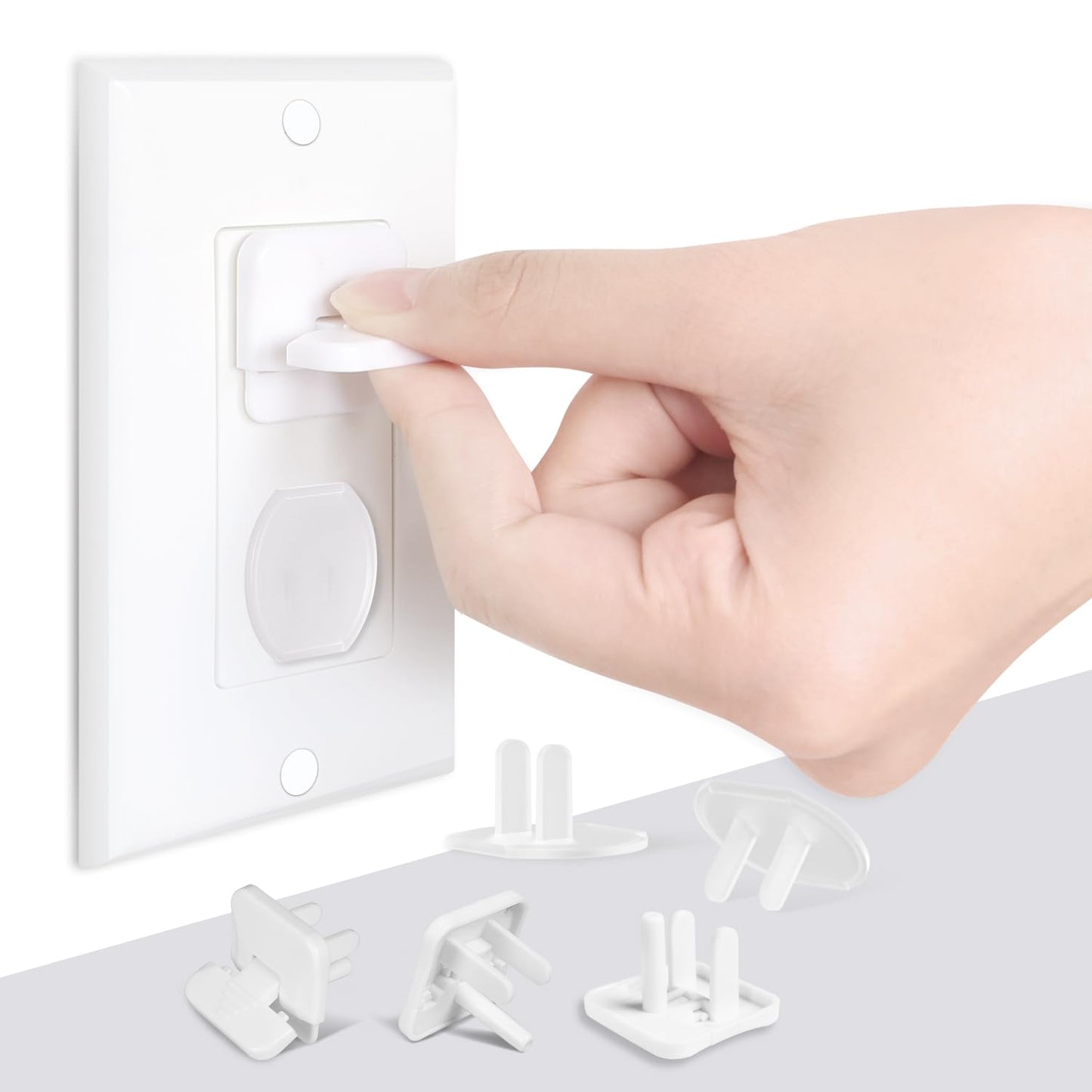 Outlet Covers Babepai 38-Pack White Child Proof Electrical Protector Safety Improved Baby Safety Plug Covers - Medaid International
