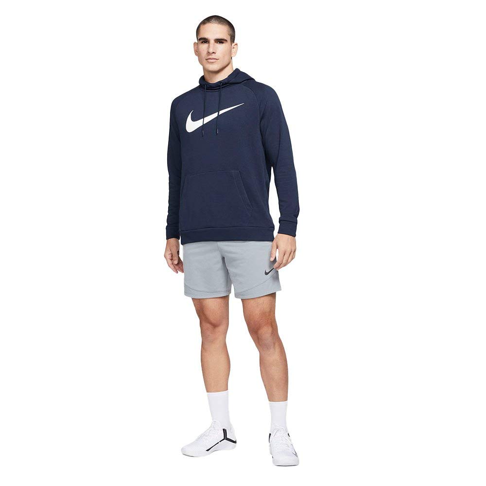 Nike Dri-FIT Men's Pullover Training Hoodie (Medium, Obsidian/White) - Medaid International