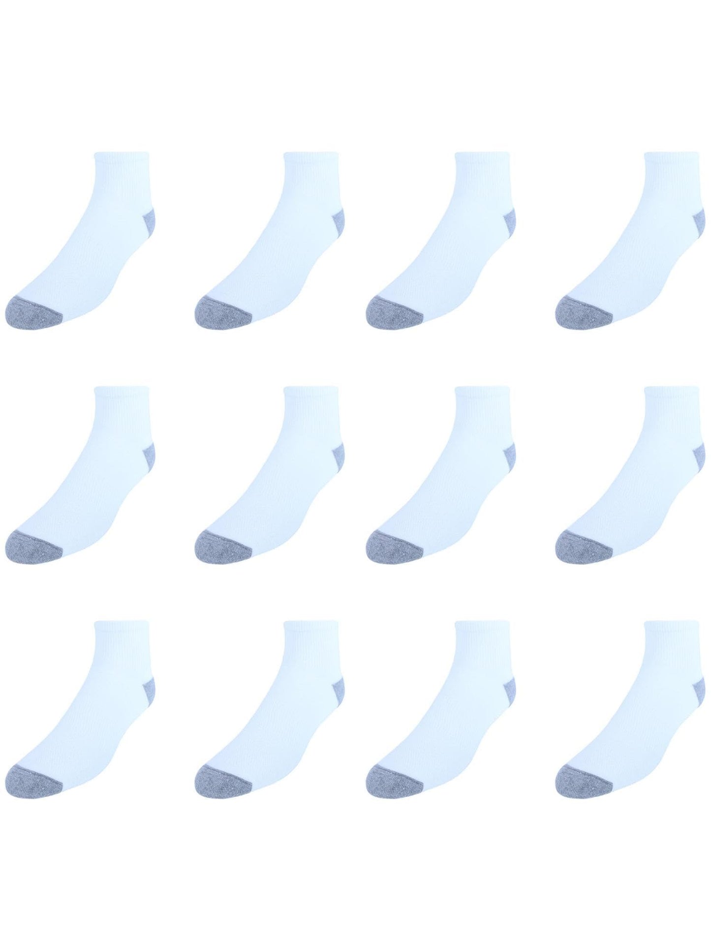 Hanes mens X-temp Lightweight Ankle Socks, 12-pair Pack Casual Sock, White, 6 12 US - Medaid International