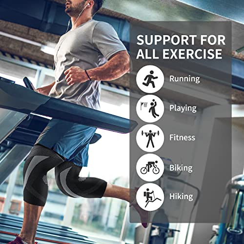 Proiron - Knee Compression Sleeves, V-Shape Support, Pain Relief, 2 Pack, XXL