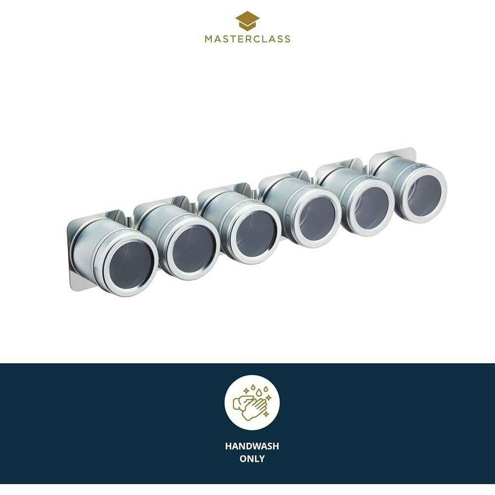 MasterClass 6 Jar Magnetic Spice Rack - Medaid International