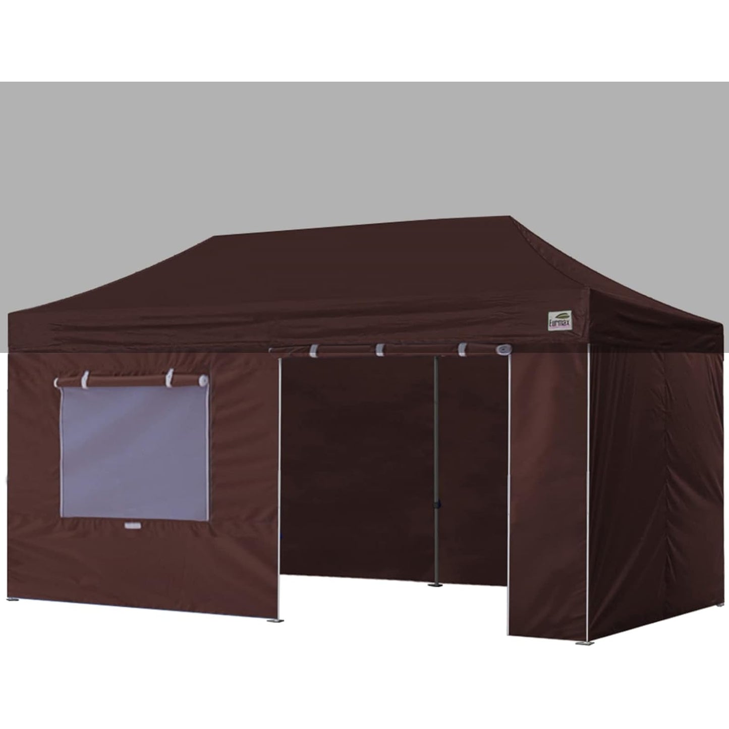 Eurmax USA Full Zippered Walls for 10 x 20 Easy Pop Up Canopy Tent,Enclosure Sidewall Kit with Roller Up Mesh Window and Door 4 Walls ONLY,NOT Including Frame and Top(White) - Medaid International