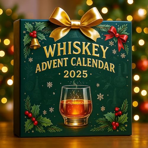 2025 Whiskey Advent Calendar, 16 Set A Daily Tasting Journey Through the World of Whiskey,Unique Christmas Advent Calenda for Men & Whiskey Lovers Room Decorations for Adults(B) - Medaid International