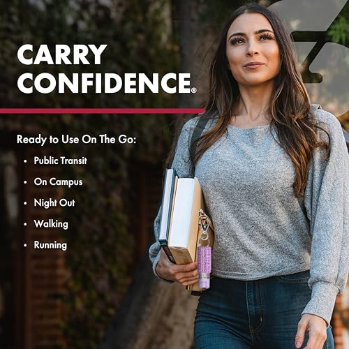 SABRE Pepper Spray, Quick Release Keychain for Easy Carry and Fast Access, Finger Grip for More Accurate and Faster Aim, Maximum Police Strength OC Spray, 0.54 fl oz, Secure and Easy to Use Safety|B000UVTDLG