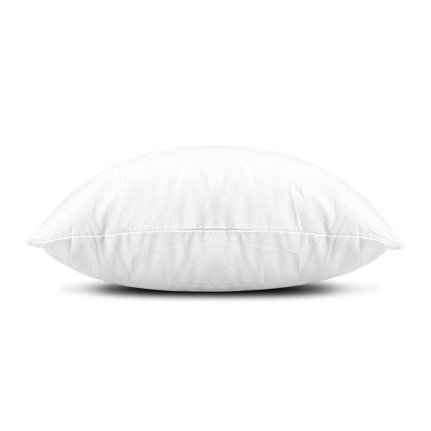 EDOW Throw Pillow Inserts, Set of 2 Lightweight Down Alternative Polyester Pillow, Couch Cushion, Sham Stuffer, Machine Washable. (White, 18x18) - Medaid International