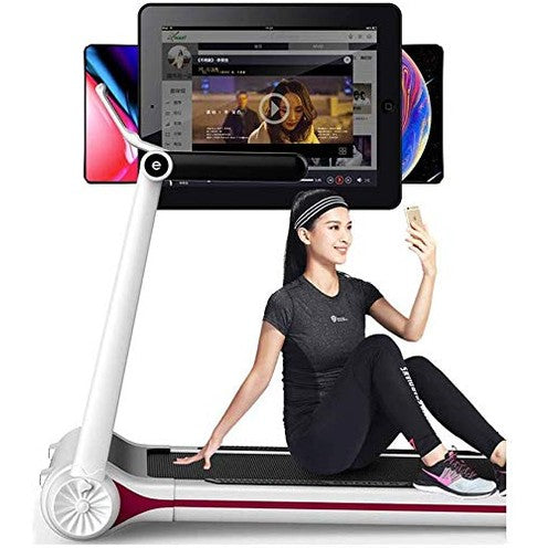 AMhuui Electric Silent Treadmill, Portable Treadmill Low Noise Jogging Walking Running Max Speed Led Display And Mobile Phone Holder for Indoor Training Workout Home Office - Medaid International
