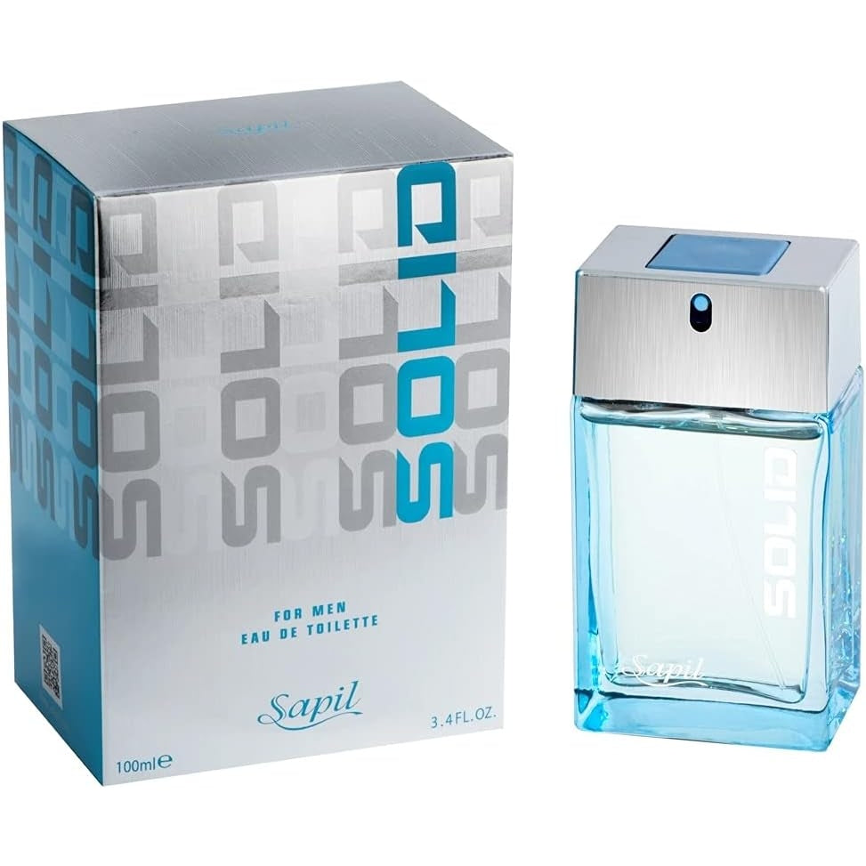Sapil Solid for Men Eau De Toilette 100ml - Medaid International