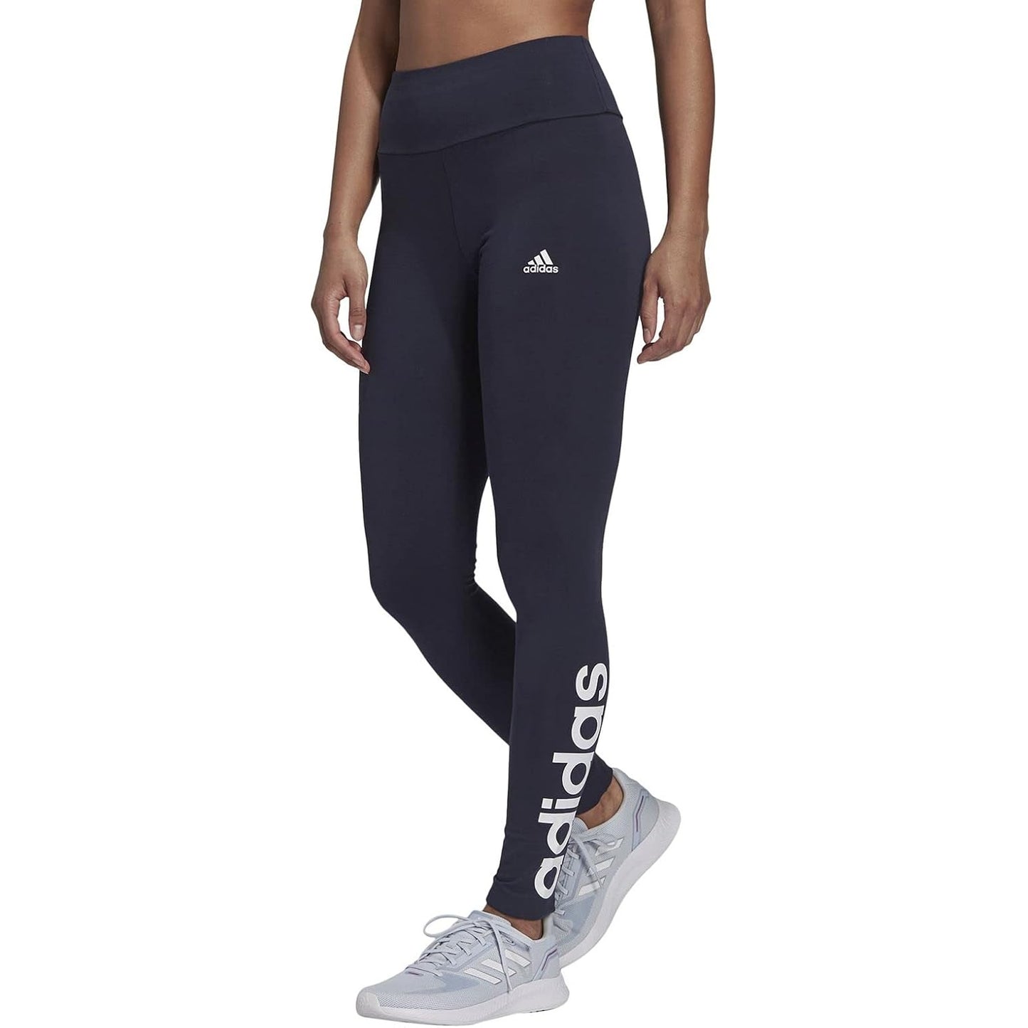 adidas womens ESSENTIALS HIGH-WAISTED LOGO LEGGINGS Tights - Medaid