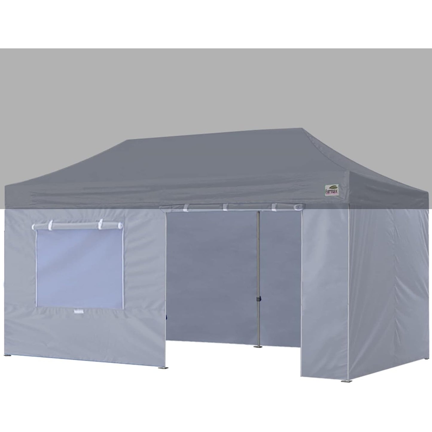Eurmax USA Full Zippered Walls for 10 x 20 Easy Pop Up Canopy Tent,Enclosure Sidewall Kit with Roller Up Mesh Window and Door 4 Walls ONLY,NOT Including Frame and Top(White) - Medaid International