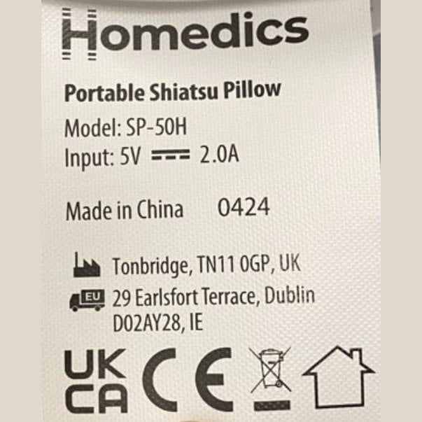 Portable Shiatsu Pillow + Soothing Heat - Medaid International