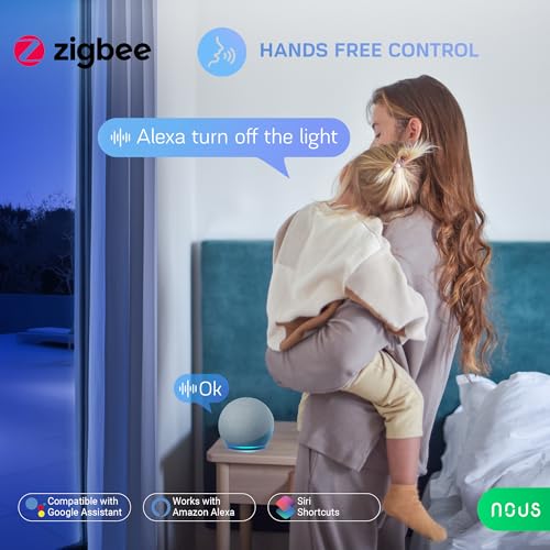 Nous - A1Z ZigBee Smart Socket, 16A, Energy Monitoring, Voice Control, Timer