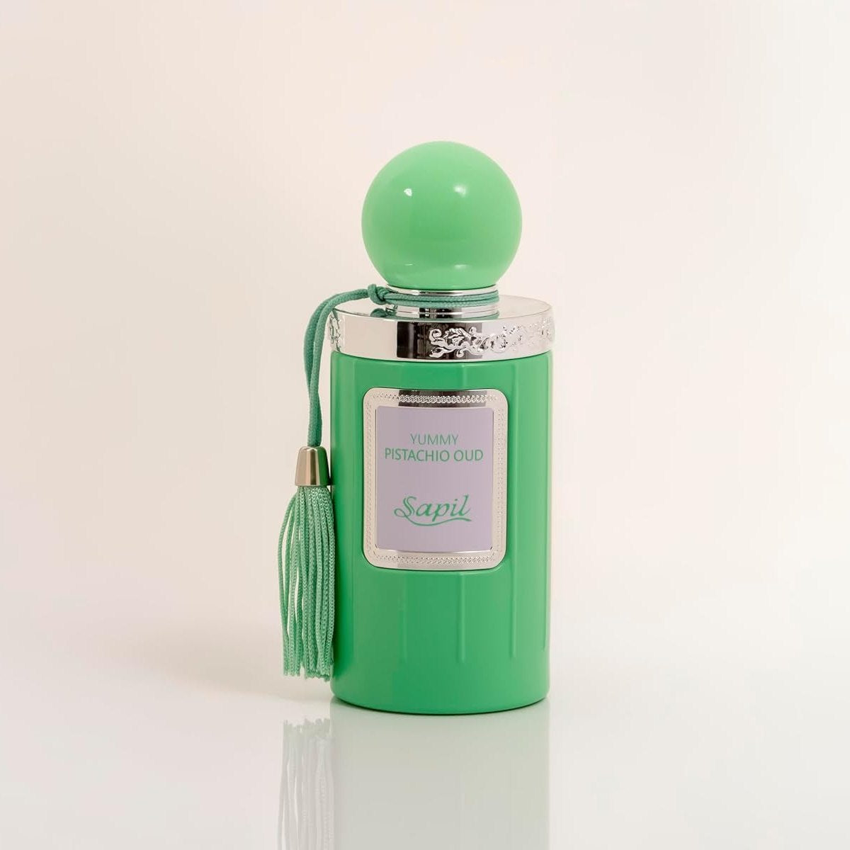 Sapil Yummy Pistachio Oud Unisex Eau De Parfum - Long-Lasting Arabic Perfume with Creamy Hazelnut, Vanilla & Woody Floral Notes - Sweet Dubai Gourmand Fragrance for Men & Women - 3.38 oz - Medaid International