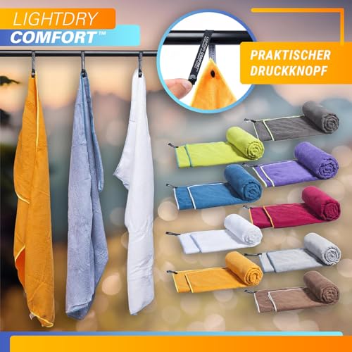 LightDry - Quick-Drying Microfiber Backpack Towel, Antibacterial, Lightweight, Absorbent