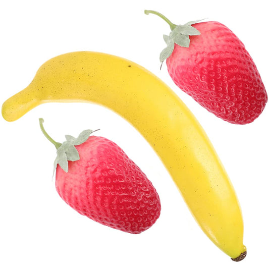 3pcs Sand Hammer Banana Strawberry Children Maracas Musical Sand Shaker Noisemaker Early Education Musical Instruments for Children or Newborn - Medaid International