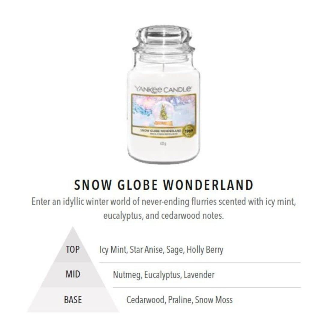 Yankee Candle Large Jar Candle Snow Globe Wonderland Limited Edition for Winter 2022 - Medaid International