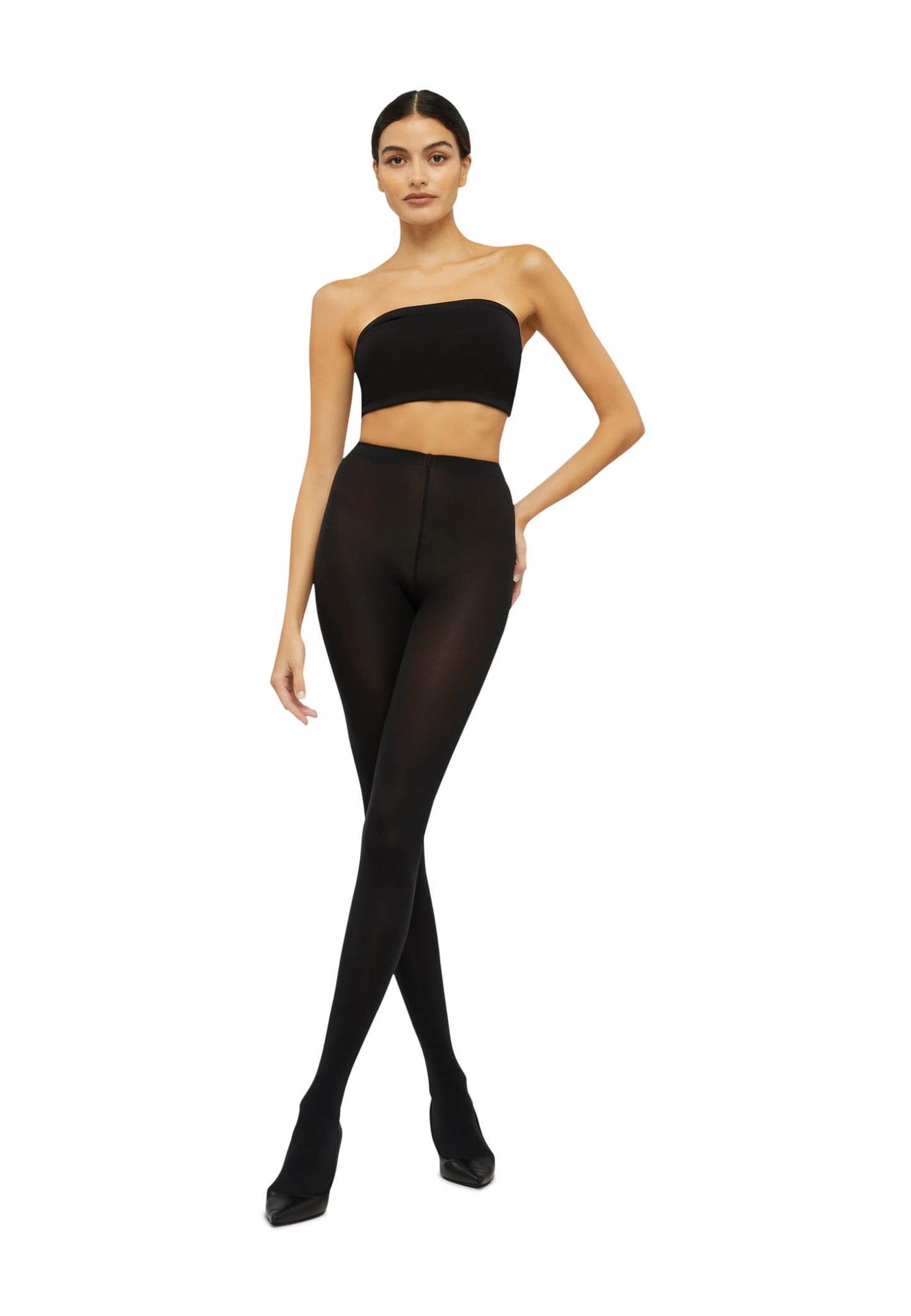 Wolford Mat Opaque 80 Denier Tights For Women Smooth Coverage and Lasting Comfort Pantyhose Sheer Hosiery Black Large - Medaid International