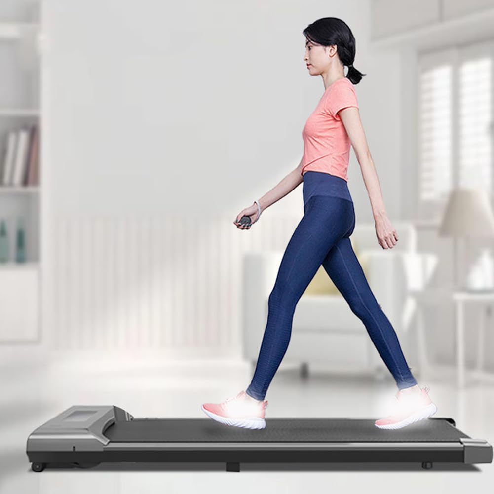 Llchaensc Under Desk Treadmill,Walking Pad, under Desk Treadmill for Home Office, 2 in 1 Portable Walking Treadmill, Walking Jogging Machine in LED Display - Medaid International