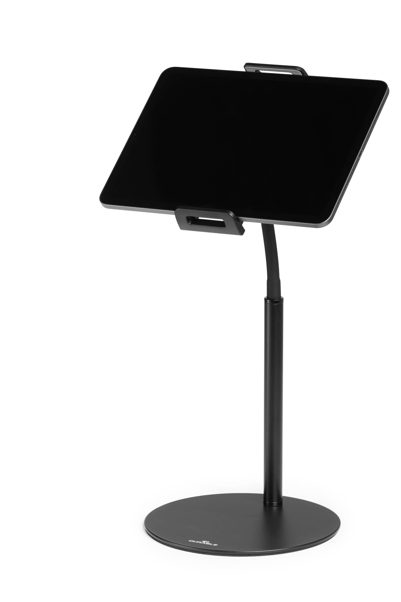 Durable Twist Tablet & Smartphone Floor Stand, Gooseneck 360 Degrees Swivel Mount & Adjustable Height - Black Tablet and Smartphone Holder - Compatible with iPhone, iPad, Android Devices, and More. - Medaid International