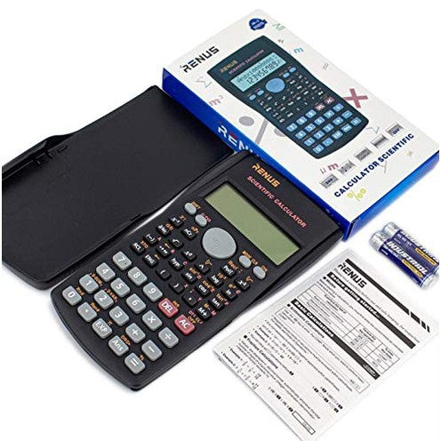 Renus - 2-Line Engineering Scientific Calculator for Students & Teachers, Battery Powered, User-Friendly Design