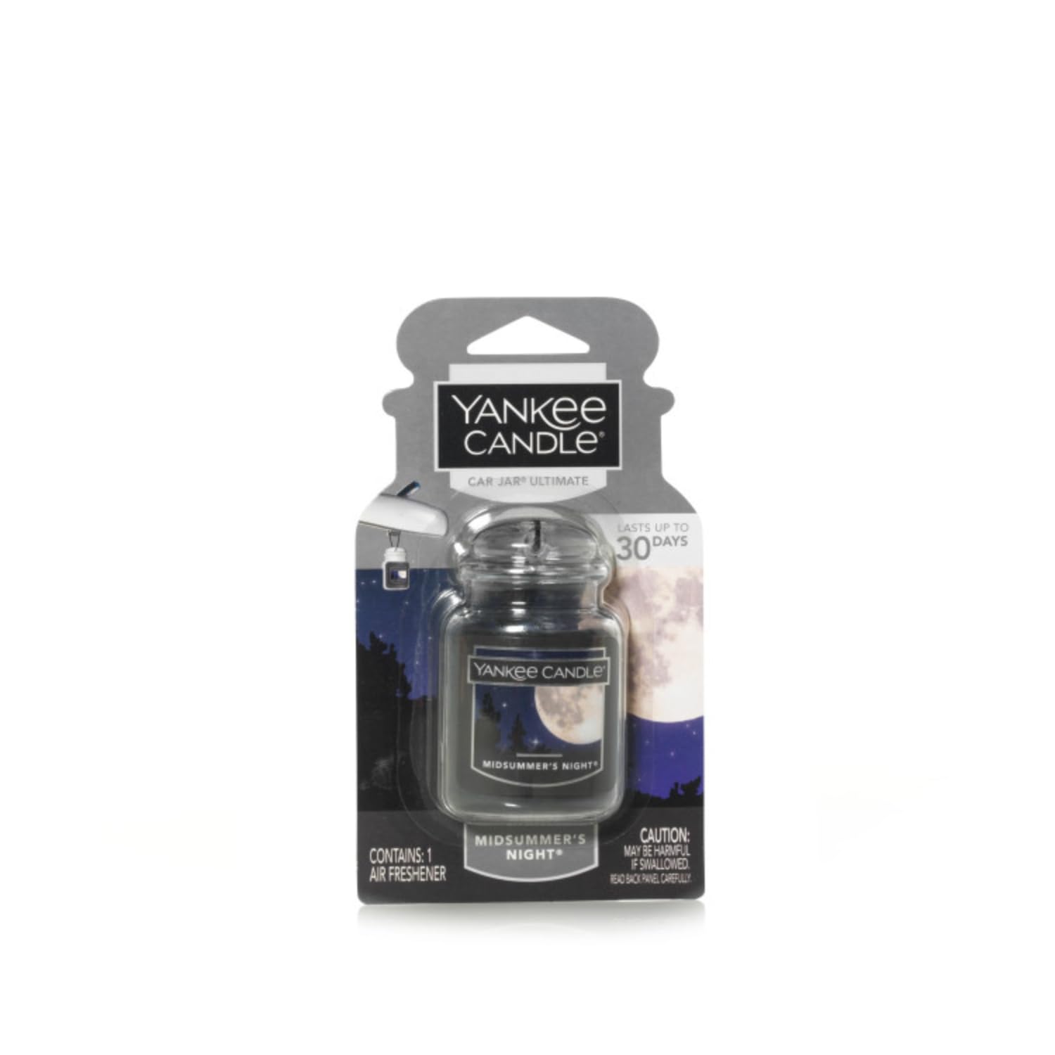 Yankee Candle Car Air Fresheners, Hanging Car Jar Ultimate, Neutralizes Odors Up To 30 Days, Midsummer's Night, 0.96 OZ (Pack of 4) - Medaid International