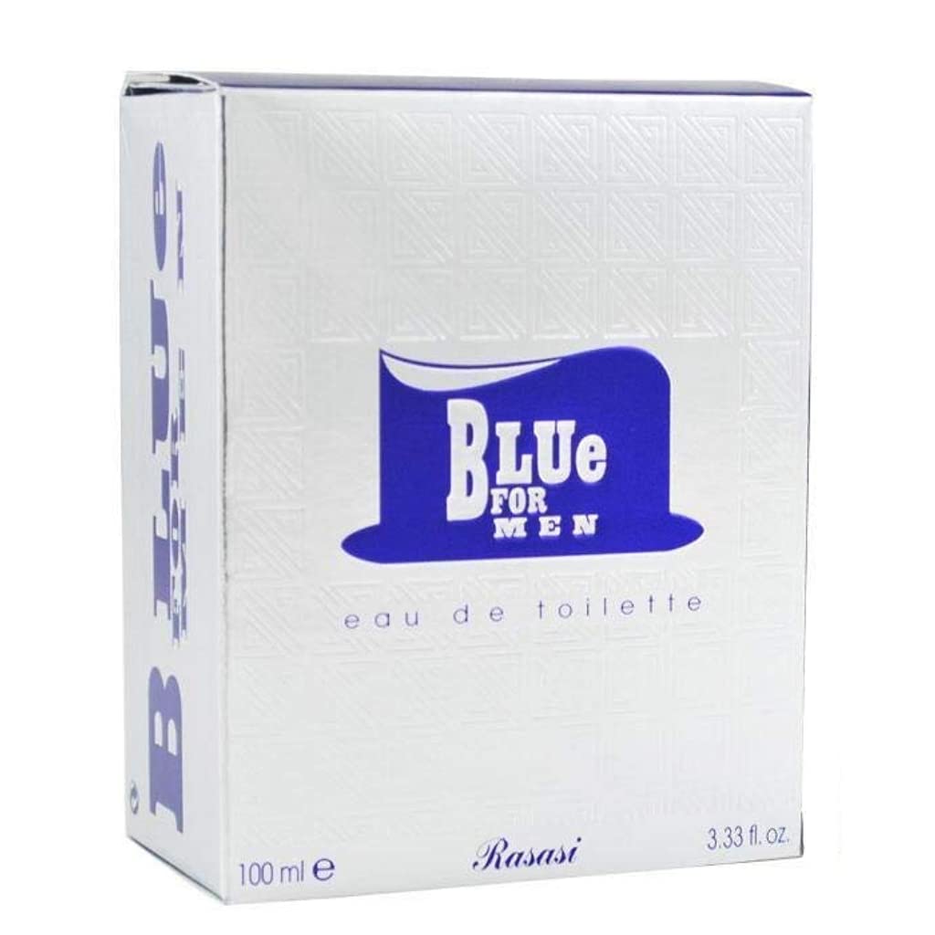 Rasasi Blue Eau De Toilette Spray for Men, 3.4 Ounce - Medaid International
