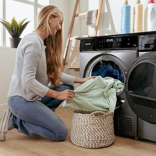 Cecotec - 9 kg Heat Pump Dryer with A+++ Energy, 15 Programs, Easy Iron
