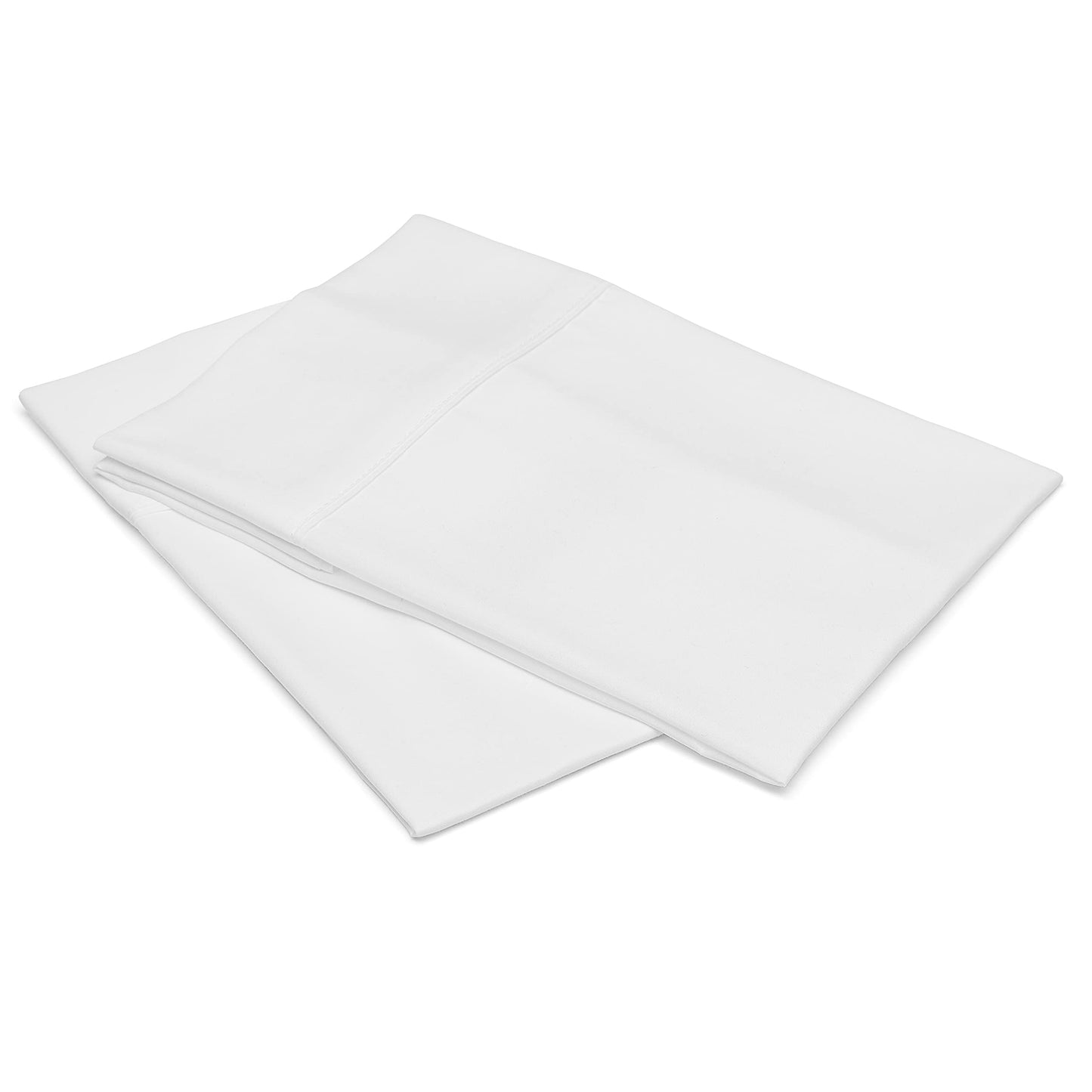 Amazon Basics Standard Pillow Cases Set of 2 - Lightweight, Super Soft Easy Care Microfiber, Bright White, 30" L x 20" W, Pillows Not Included - Medaid International