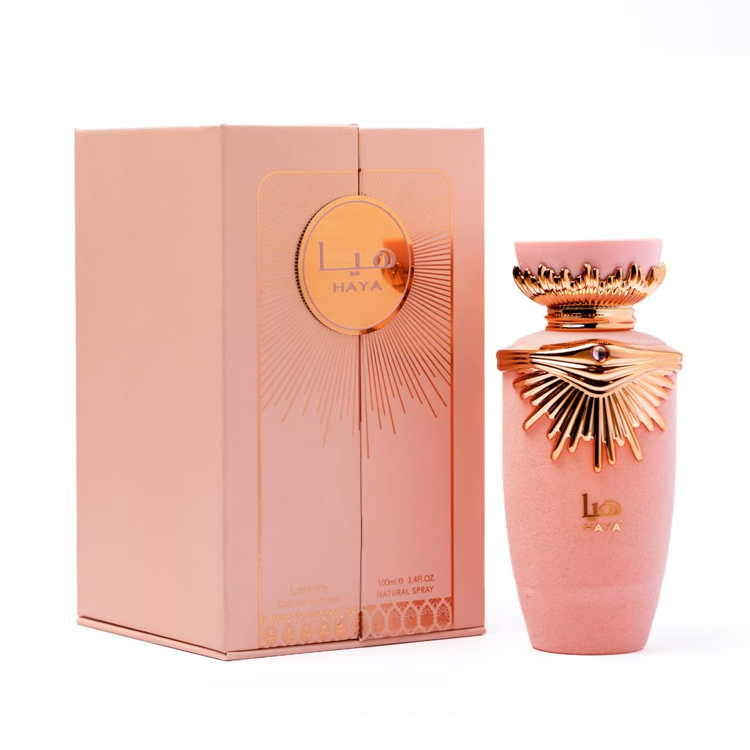Lattafa Haya Eau de Parfum Spray for Women, 3.4 Ounce - Medaid International
