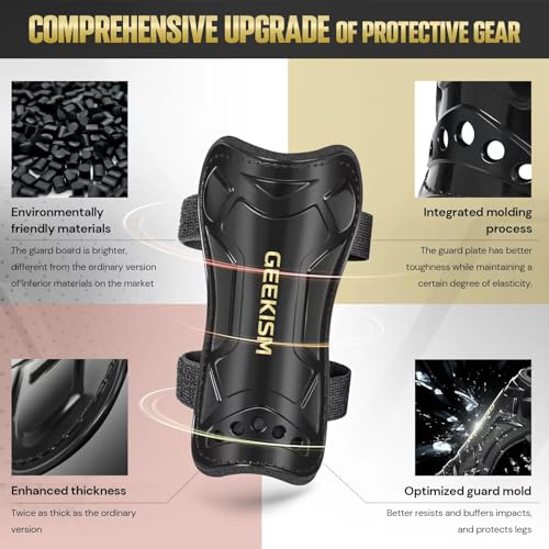 Soccer Shin Guards for Youth Kids Toddler, Protective Soccer Shin Pads & Sleeves Equipment - Football Gear for 3 5 4-6 7-9 10-12 Years Old Children Teens Boys Girls|B07M84XTKG