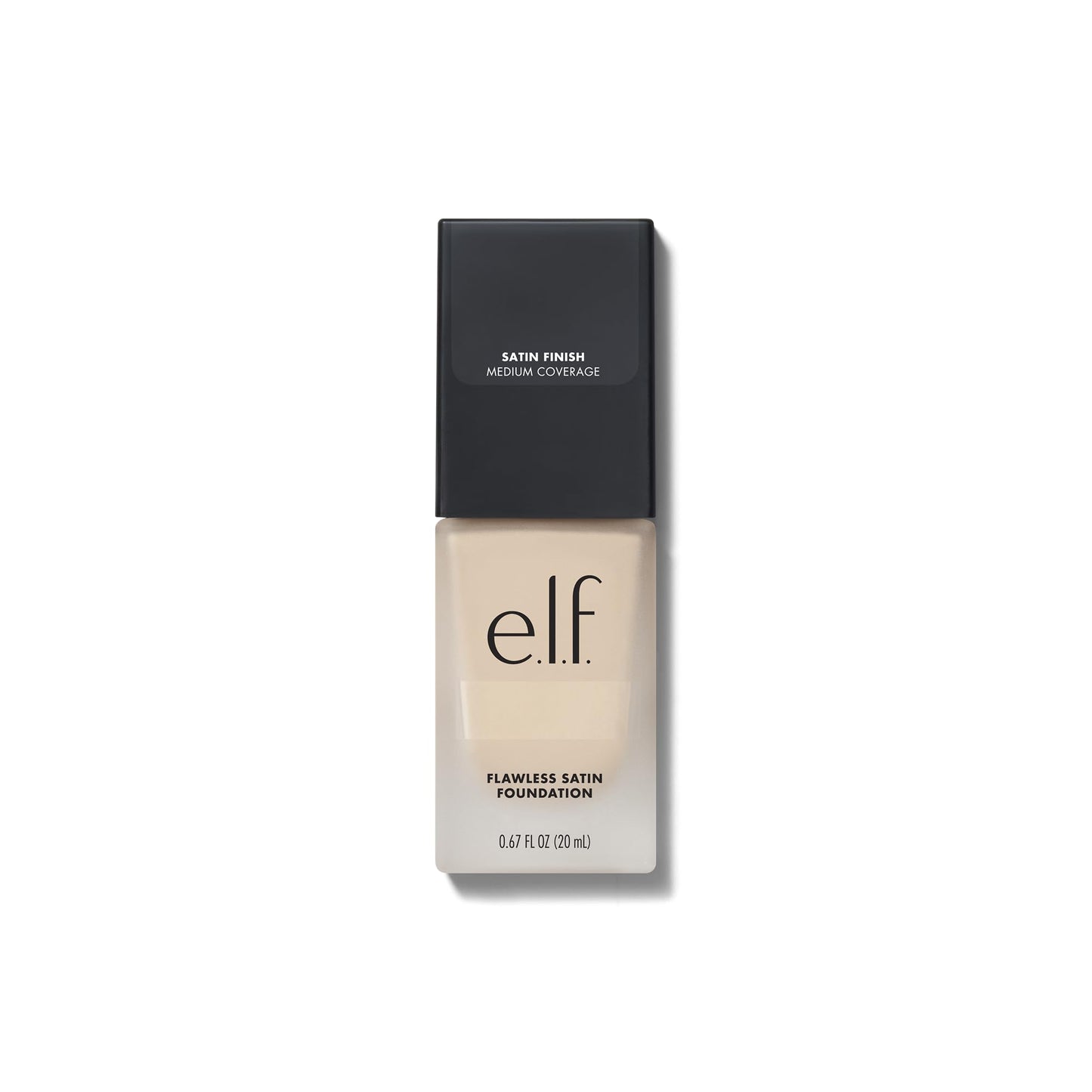 e.l.f. Flawless Satin Foundation, Lightweight & Medium Coverage, Semi-Matte Finish, Vegan & Cruelty-Free, Pearl, 0.68 Fl Oz (20mL) - Medaid International