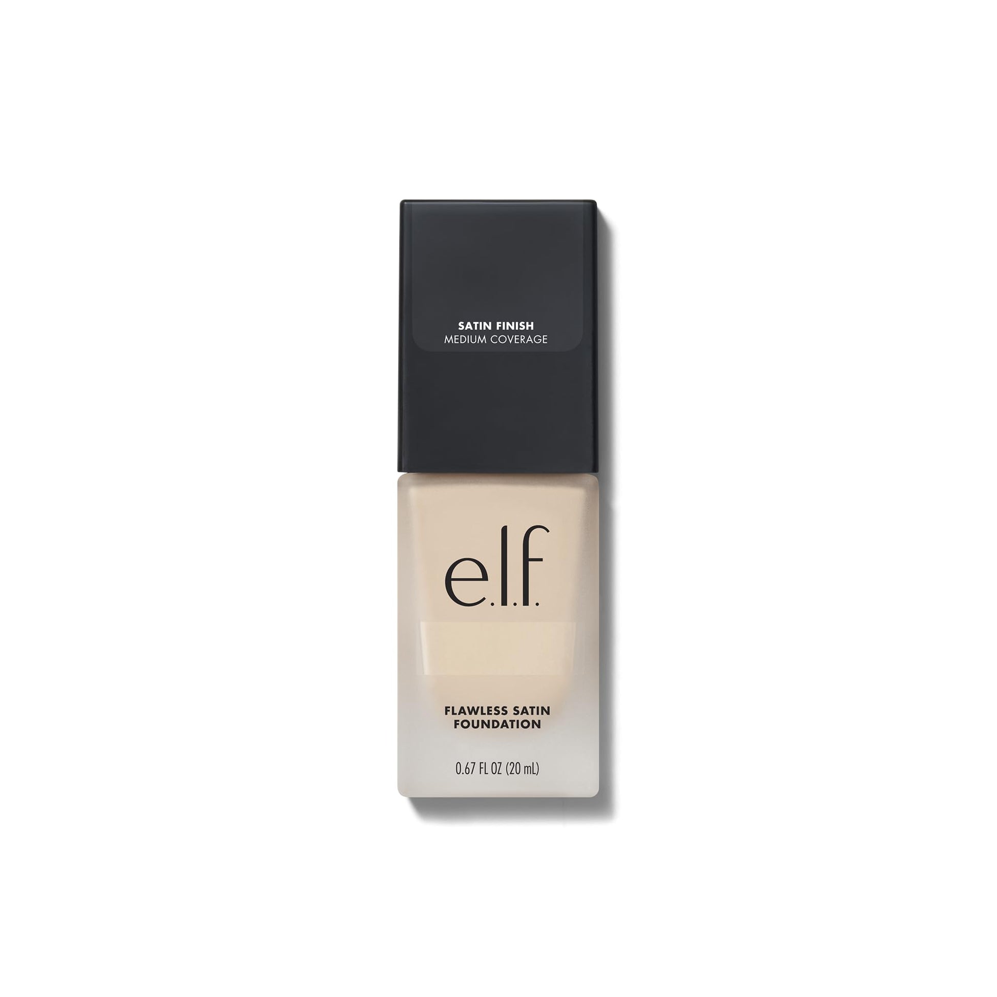 e.l.f. Flawless Satin Foundation, Lightweight & Medium Coverage, Semi-Matte Finish, Vegan & Cruelty-Free, Pearl, 0.68 Fl Oz (20mL) - Medaid International
