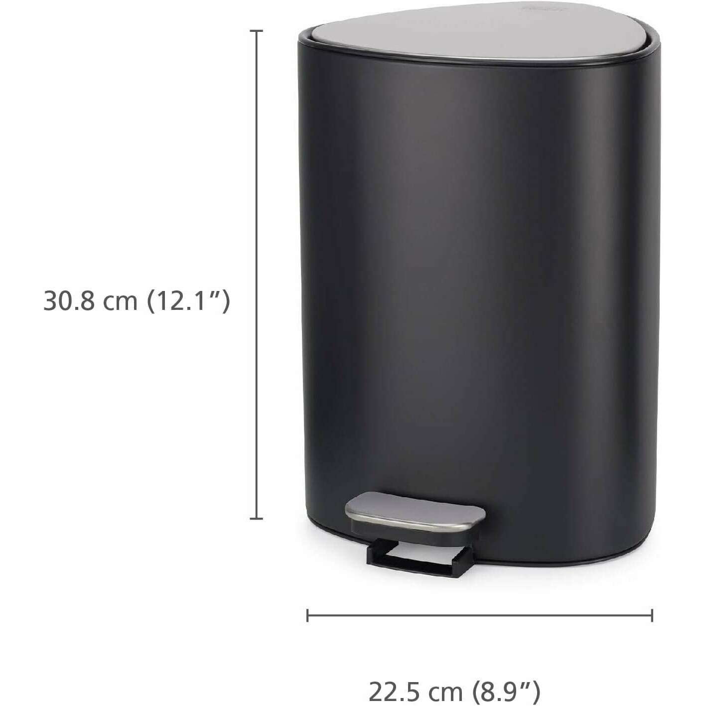 EasyStore‚Ñ¢ 5L Matt Black Pedal Bin - Medaid International