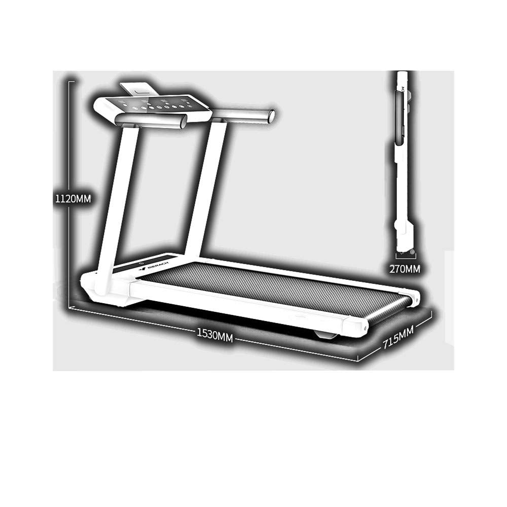 TEDNIDS TreaDmill Full-folding Home Treadmill, Installation-free, Small And Ultra-quiet, LED Display Sports Walking Machine, Suspension Balance Shock Absorption(White) - Medaid International