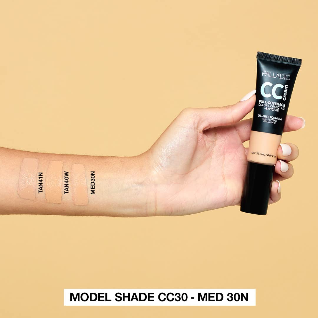 Palladio CC cream full coverage color correcting + skin care 25.7ml - Medaid