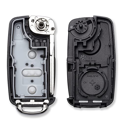 Volkswagen - 3 Buttons Keyless Remote Fob with Flip Blade for Passat/Tiguan/Golf
