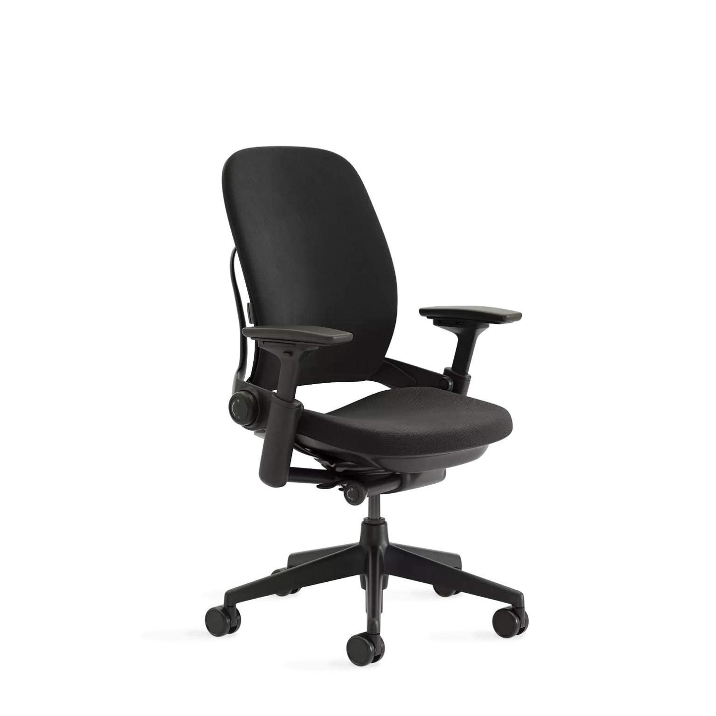 Steelcase Leap Licorice 5S26 Office Chair, 5 Adjustable Levels, Reclining, Lumbar Support, Fine Adjustment, Manufacturer's Assembled Product, 24.0 x 27.0 x 43.7 inches (62.9 x 68.6 x 109.9 cm) - Medaid International