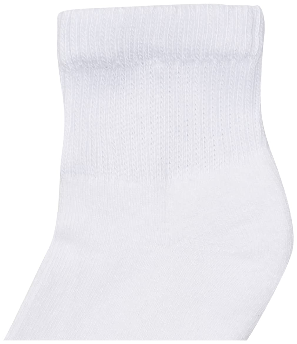 Hanes Ultimate womens 6-pack Ankle athletic socks, White, Shoe Size 5-9 US - Medaid International