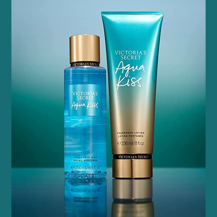 Victoria's Secret Aqua Kiss Mist & Lotion Set - Medaid International