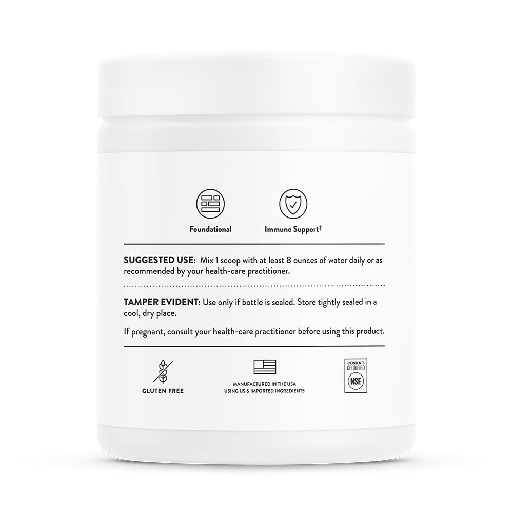 THORNE - Buffered C Powder - Vitamin C (Ascorbic Acid) with Calcium, Magnesium, and Potassium - 8.32 Oz - Medaid International