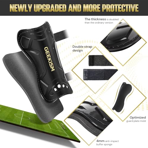 Soccer Shin Guards for Youth Kids Toddler, Protective Soccer Shin Pads & Sleeves Equipment - Football Gear for 3 5 4-6 7-9 10-12 Years Old Children Teens Boys Girls|B07M84XTKG